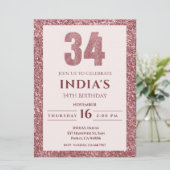 Invitation Soirée rose d'or 34e anniversaire (Debout devant)