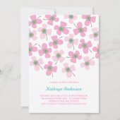 Invitation Soirée rose pâle Chic Fun Fête des mariées (Devant)