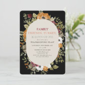 Invitation Soirée Rustique Botanique Thanksgiving (Debout devant)