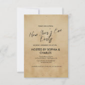 Invitation Soirée Rustique simple et élégante (Devant)