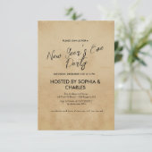 Invitation Soirée Rustique simple et élégante (Debout devant)