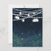 Invitation Soirée Rustique Sky Mason Jar illuminent Mariage R (Dos)