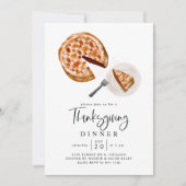 Invitation Soirée Rustique Thanksgiving (Devant)