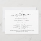 Invitation Soirée Script avant le dîner de répétition Invitat (Devant)