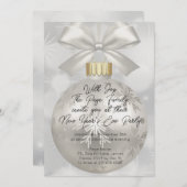 Invitation Soirée simple et chic du Nouvel An (Devant / Derrière)