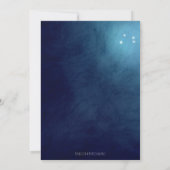 Invitation Soirée Sky Snowy Mountain Dîner férié (Dos)