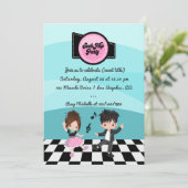 Invitation Soirée Sock Hop (Debout devant)