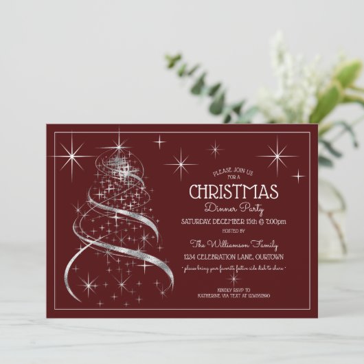 Invitation Soirée Soirée Shimmer Soirée Soirée (Debout devant)