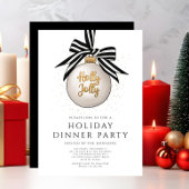 Invitation Soirée Soirée Soirée Soignée Noire Et Blanc Or