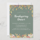 Invitation Soirée Soirée Soirée Thanksgiving (Devant)