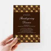 Invitation Soirée Soirée Thanksgiving Citrouille