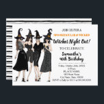 Invitation Soirée sorcière à l'halloween Anniversaire<br><div class="desc">Ajoutez votre propre libellé au modèle. Pour plus de personnalisation (couleur de police,  style de police,  ajouter des photos,  déplacer des éléments),  cliquez sur personnaliser,  faites défiler vers le bas et cliquez sur le lien "cliquer pour customiser plus loin".</div>