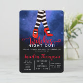 Invitation soirée sorcière à l'halloween fête de bachelorette (Debout devant)