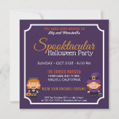 Invitation Soirée sorcière fête costumée Halloween | Invitati (Dos)