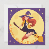 Invitation Soirée sorcière fête costumée Halloween | Invitati (Devant)