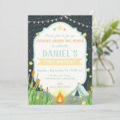 Invitation Soirée Sous Les Étoiles Anniversaire (Debout devant)