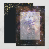 Invitation Soirée sous les étoiles Espace Sweet 16 (Devant / Derrière)