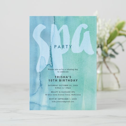 Invitation Soirée Spa (Debout devant)