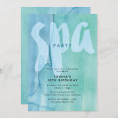 Invitation Soirée Spa (Devant / Derrière)