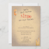 Invitation Soirée Spa des sorcières Drôle Halloween Party Tan (Dos)