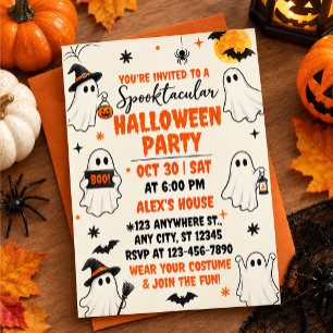 Invitation soirée spectaculaire d'Halloween