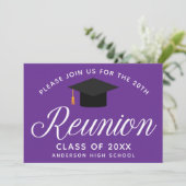 Invitation Soirée sur mesure de la réunion du lycée violet (Debout devant)