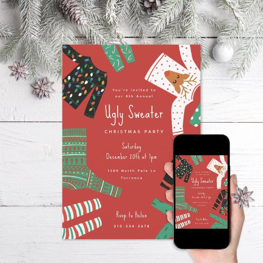 Invitation Soirée T-shirt Moche