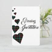 Invitation Soirée Tartan Vert (Debout devant)