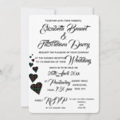 Invitation Soirée Tartan Vert (Dos)