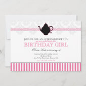 Invitation Soirée Tea Rose Anniversaire (Devant)