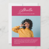 Invitation Soirée tendance et moderne (Dos)