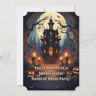Invitation Soirée terrifiante dans une maison hantée