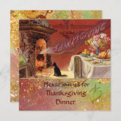 Invitation Soirée Thanksgiving (Devant / Derrière)