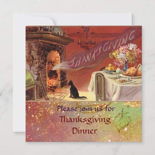 Invitation Soirée Thanksgiving (Devant)