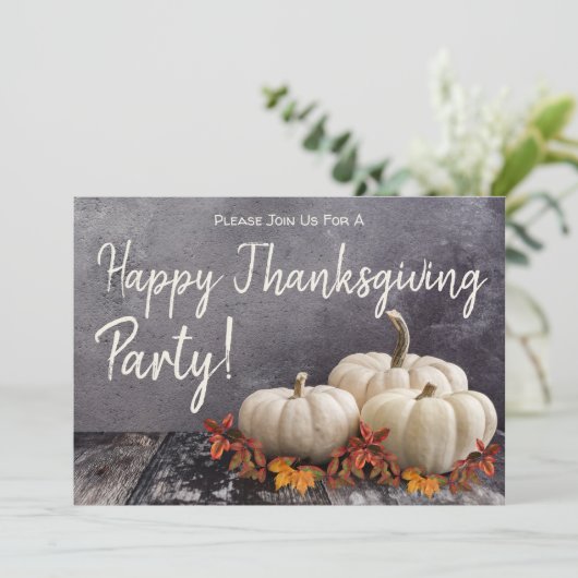 Invitation Soirée Thanksgiving (Debout devant)