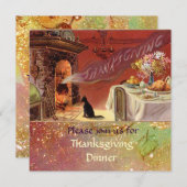 Invitation Soirée Thanksgiving (Devant / Derrière)