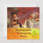 Invitation Soirée Thanksgiving (Devant)