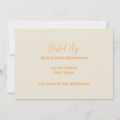 Invitation Soirée Thanksgiving (Dos)