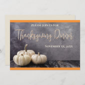Invitation Soirée Thanksgiving (Devant / Derrière)