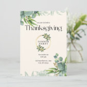 Invitation Soirée Thanksgiving Soirée verdoyante (Debout devant)
