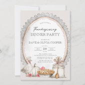 Invitation Soirée Thanksgiving vintage (Devant)