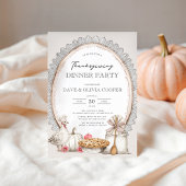 Invitation Soirée Thanksgiving vintage
