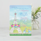 Invitation Soirée Thématique Paris Tour Eiffel (Debout devant)