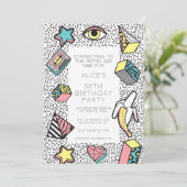 Invitation Soirée Thème Rétro des Années 90 (Debout devant)