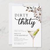 Invitation Soirée Trente 30e fête d'anniversaire (Devant)