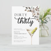 Invitation Soirée Trente 30e fête d'anniversaire (Debout devant)