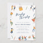 Invitation Soirée Trente 30e fête d'anniversaire (Devant)