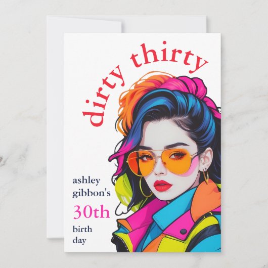 Invitation Soirée Trente Anniversaire (Devant)