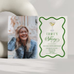 Invitation Soirée Trente Sale Martini 30e fête d'anniversaire<br><div class="desc">Voici une Dirty Thirty Dirty Martini Custom Photo 30th Birthday Party Invitation!</div>