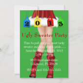 Invitation Soirée très tendance/Fête de sueur moche de Noël (Devant)